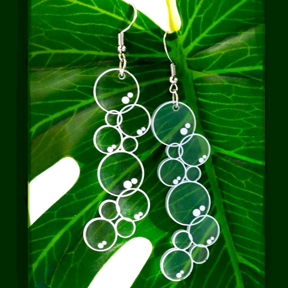 Acrylic Bubble Dangle Earrings
